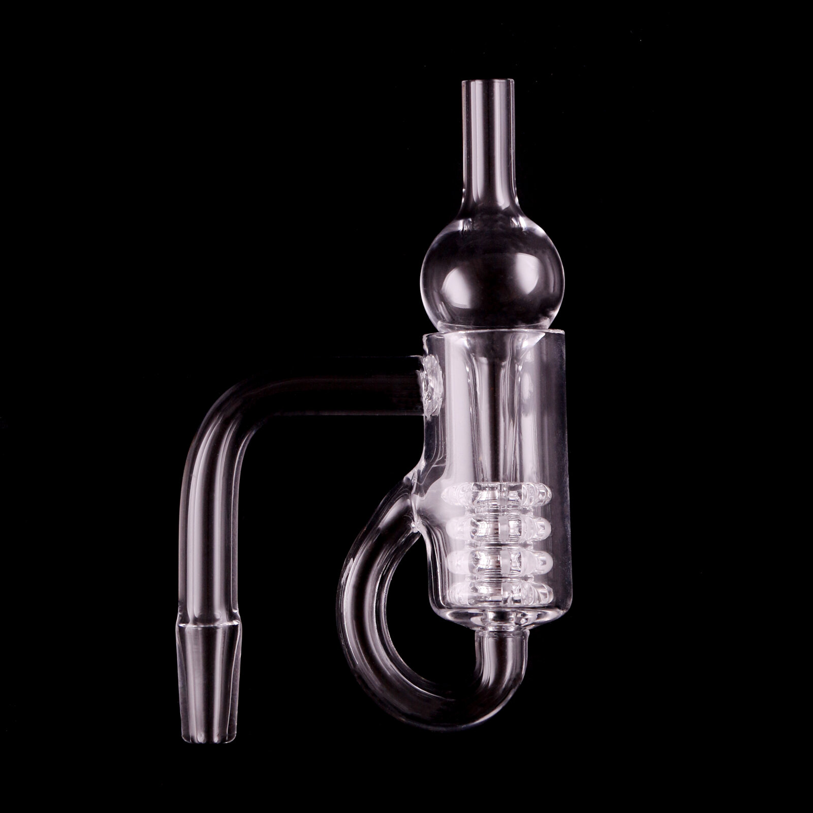 Recycler Quartz Banger with Spinner and Carbcap