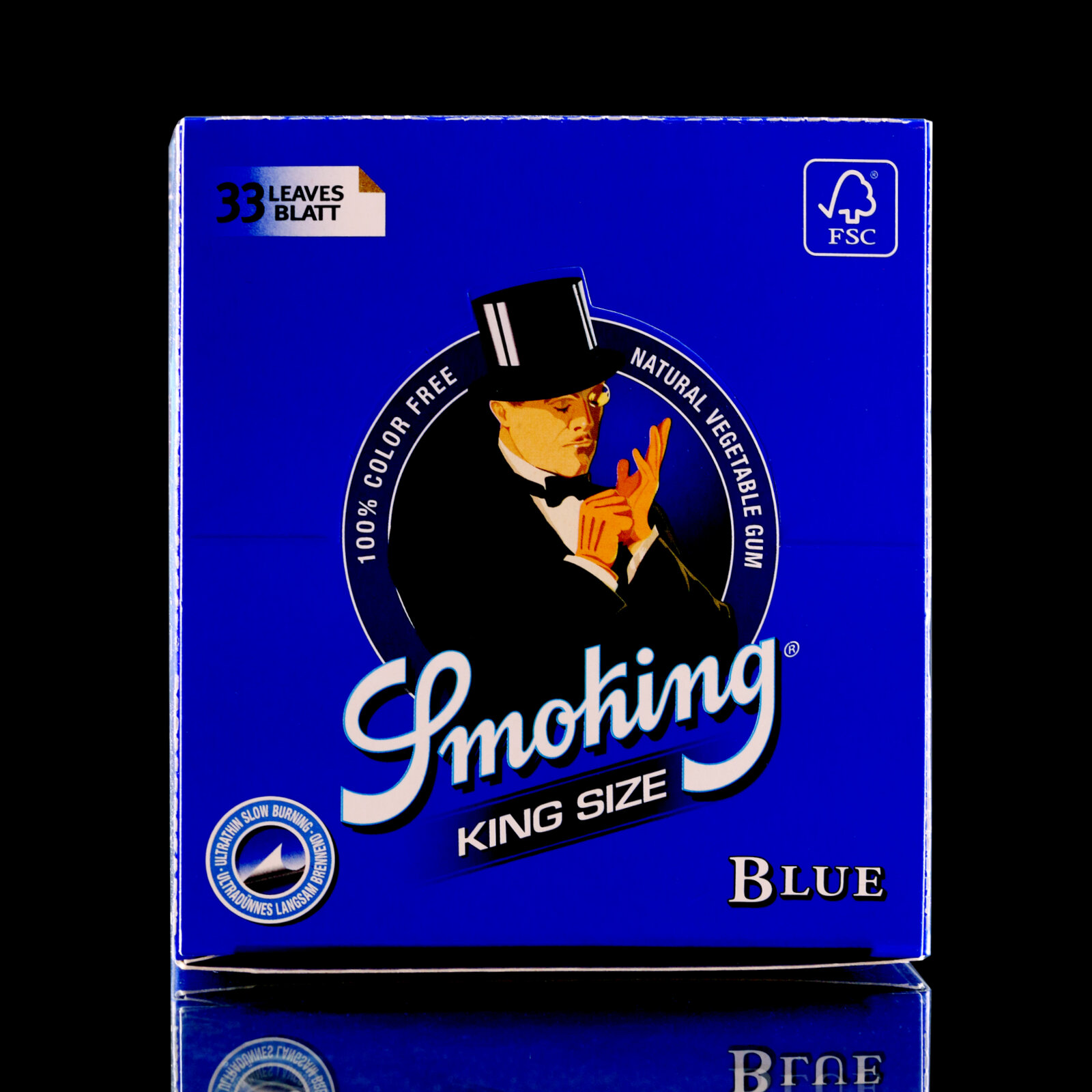 Box with 50 pcs. Blue King Size Papers