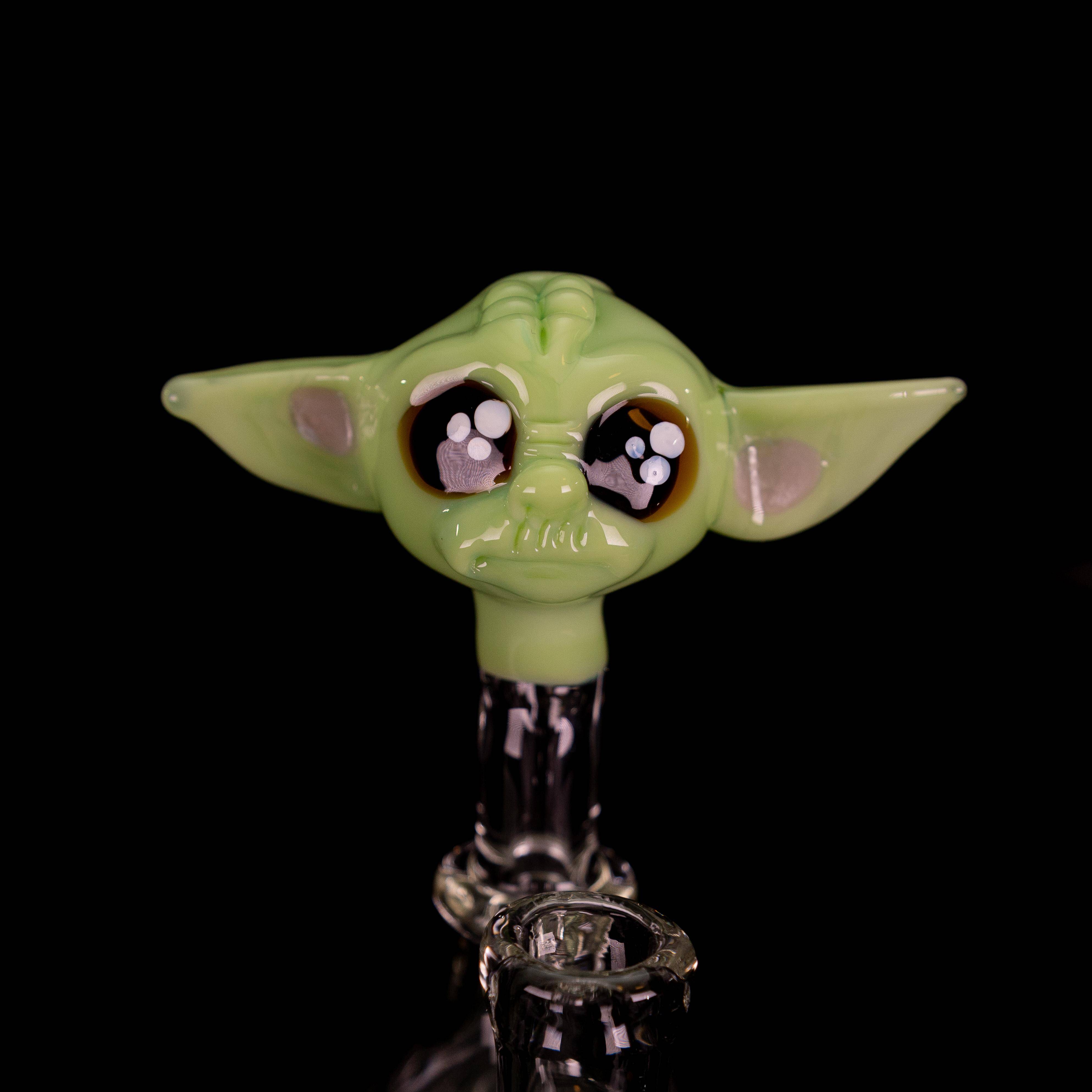 The Mandalorian Baby Yoda Head Translucent Dab Rig