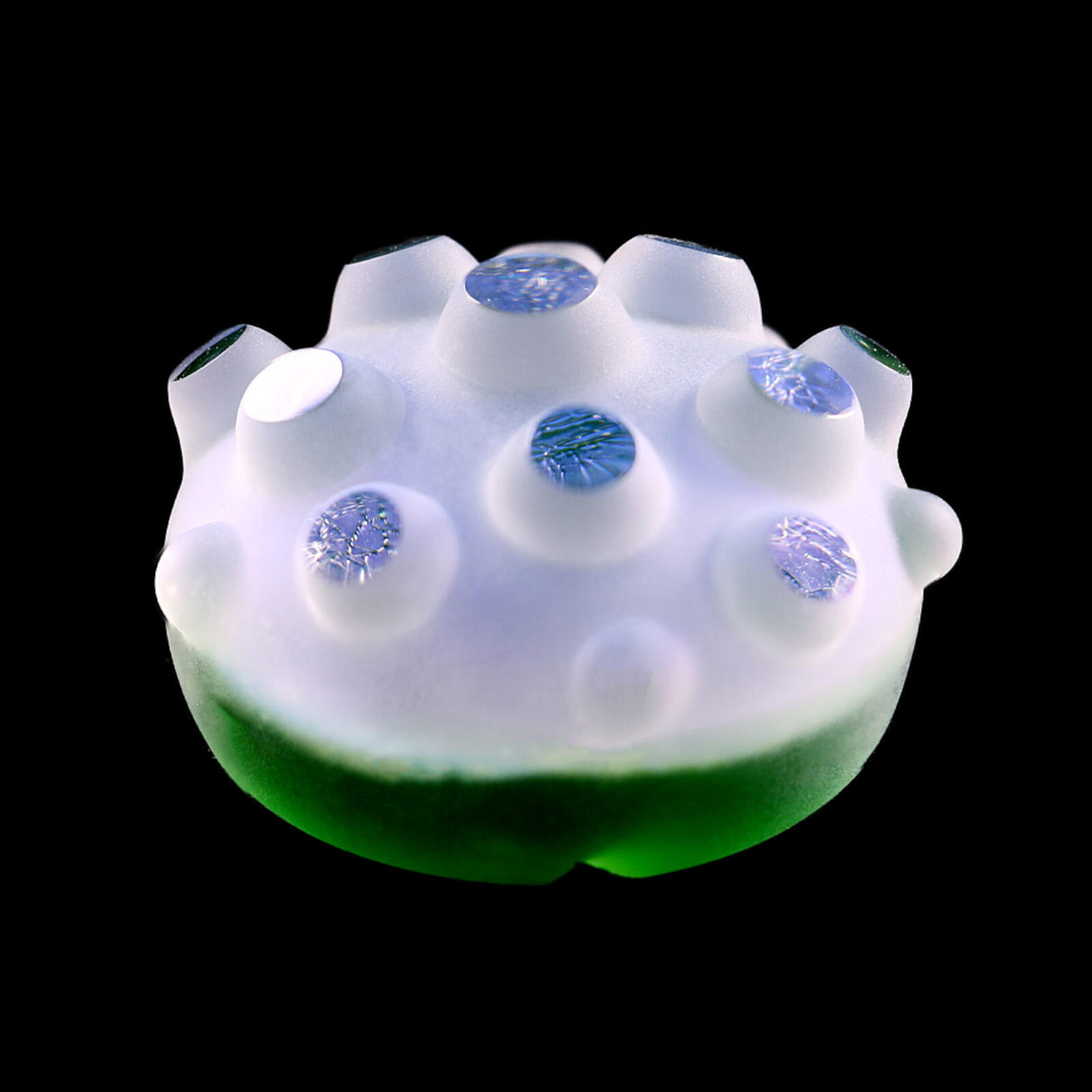 div. Frosted Dichroic Nodule Spinner Carb Caps div. Frosted Dichroic Nodule Spinner Carb Caps