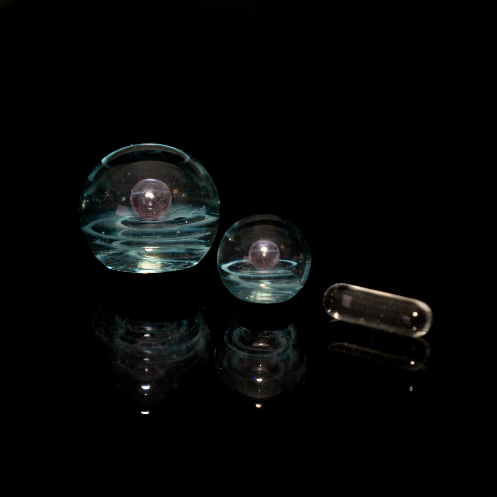 Terp Sluper Set with Marbles and Pill Blue Galaxy Eye