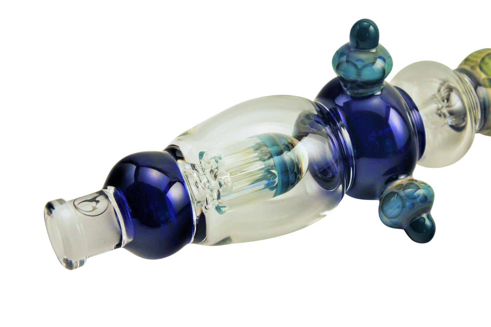 XXL Nectar Collector | Cobalt Aqua with Solid Stand