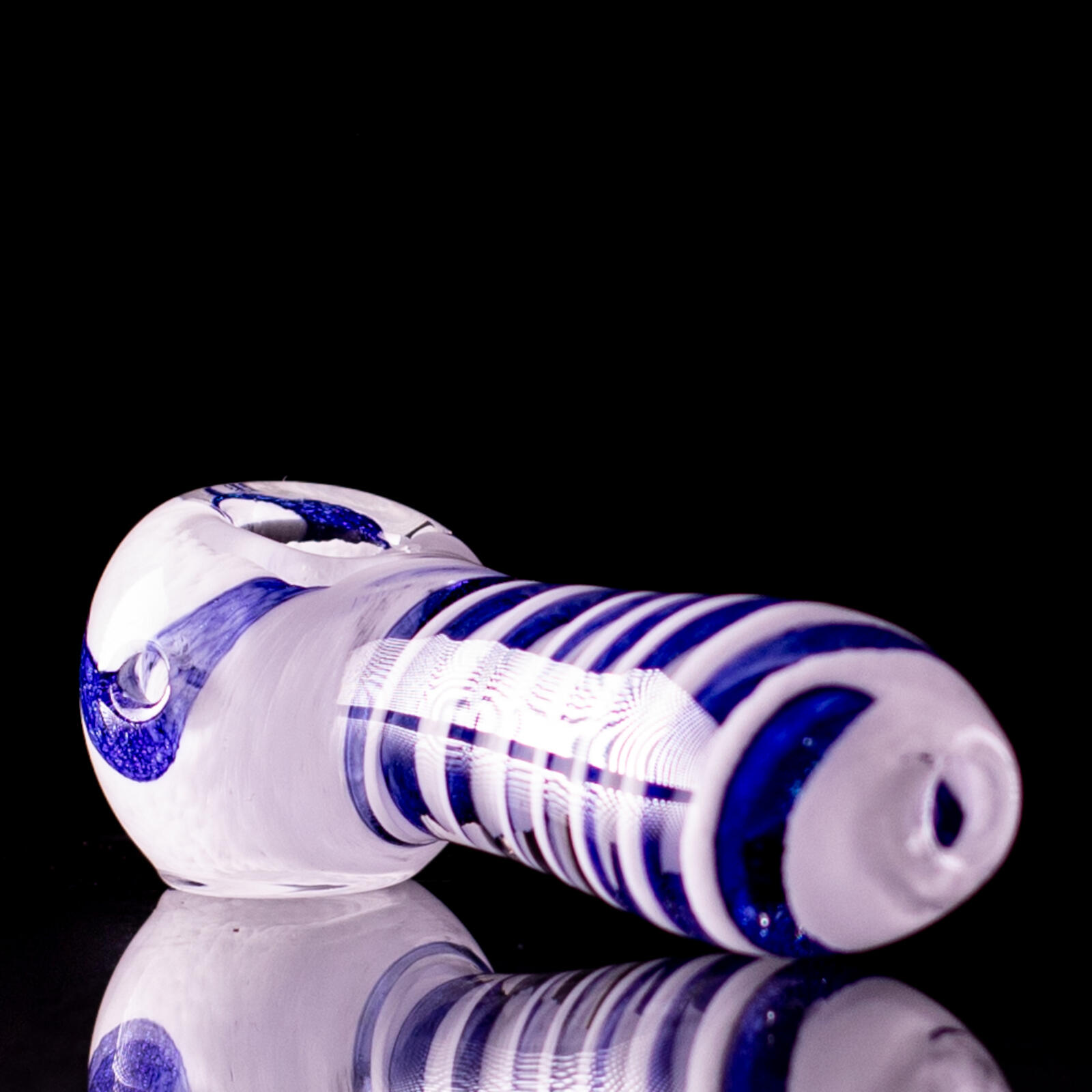 Inside-Out Dichro Frit Twist Pipe Inside-Out Dichro Frit Twist Pipe
