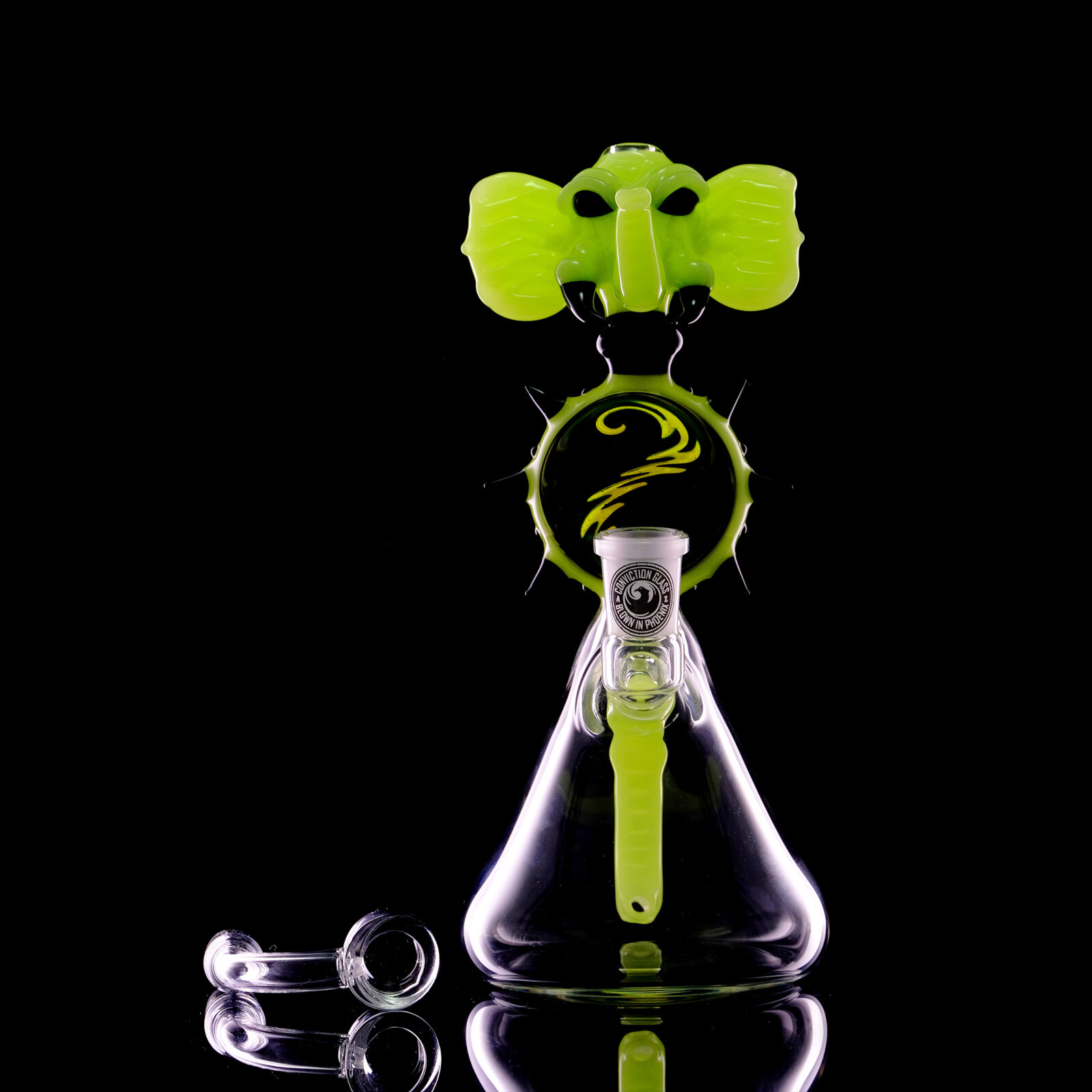 Grüner Elefant Slyme Rig mit Banger Grüner Elefant Slyme Rig mit Banger