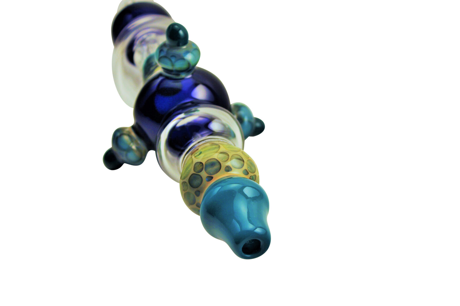 XXL Nectar Collector | Cobalt Aqua with Solid Stand