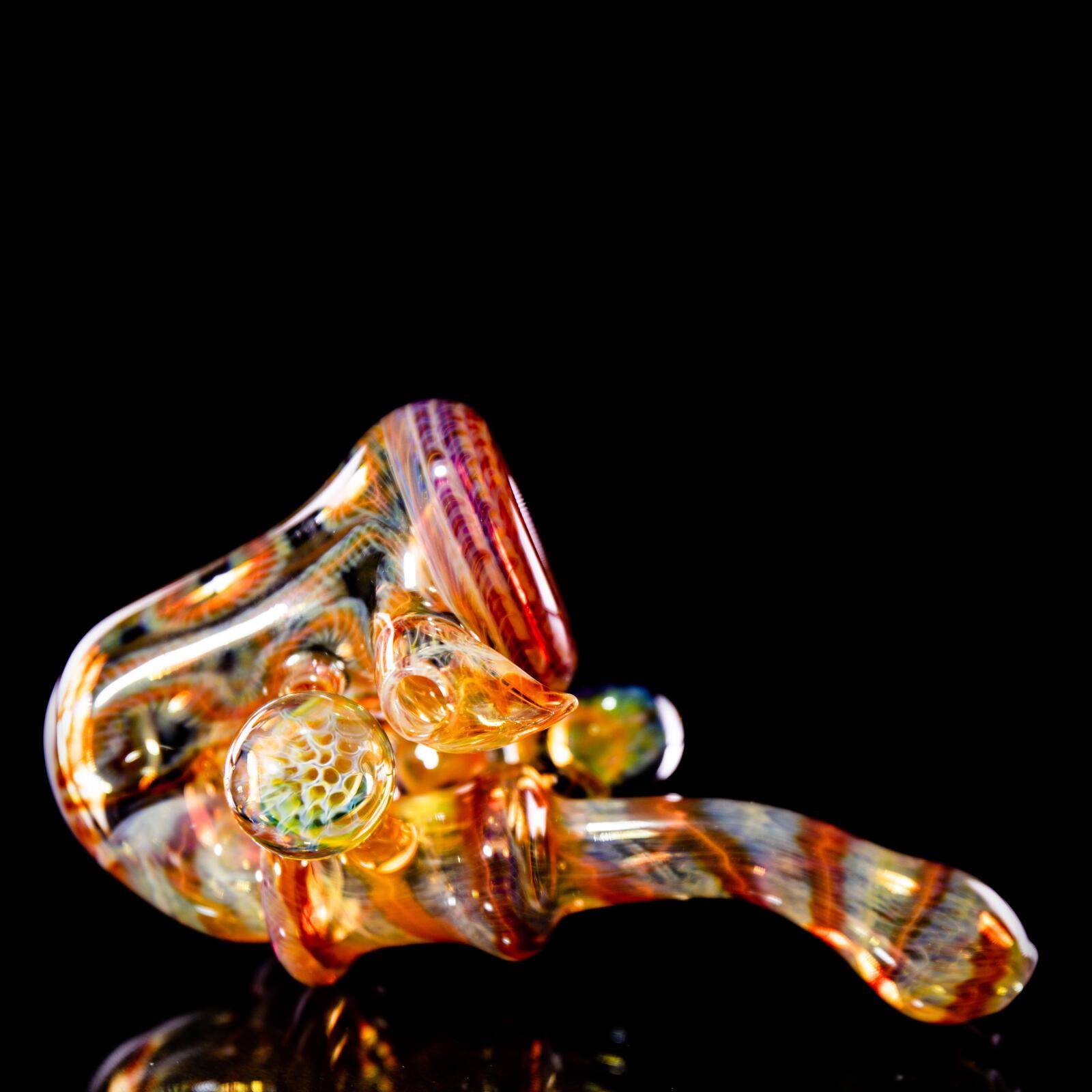 Striped & Fumed Sherlock Pipe #1 Striped & Fumed Sherlock Pipe #1