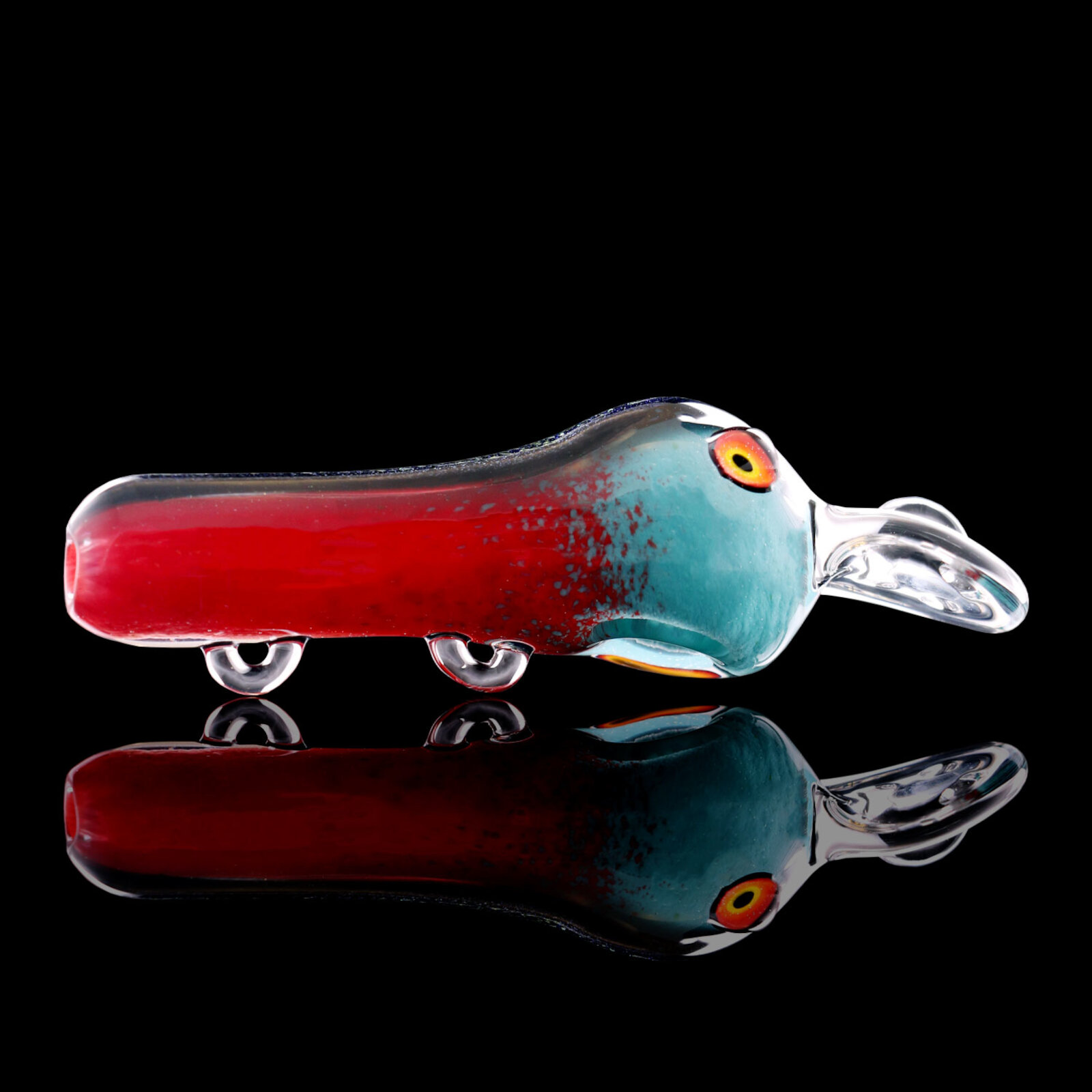 Fishing Lure Pipe - Red & Blue