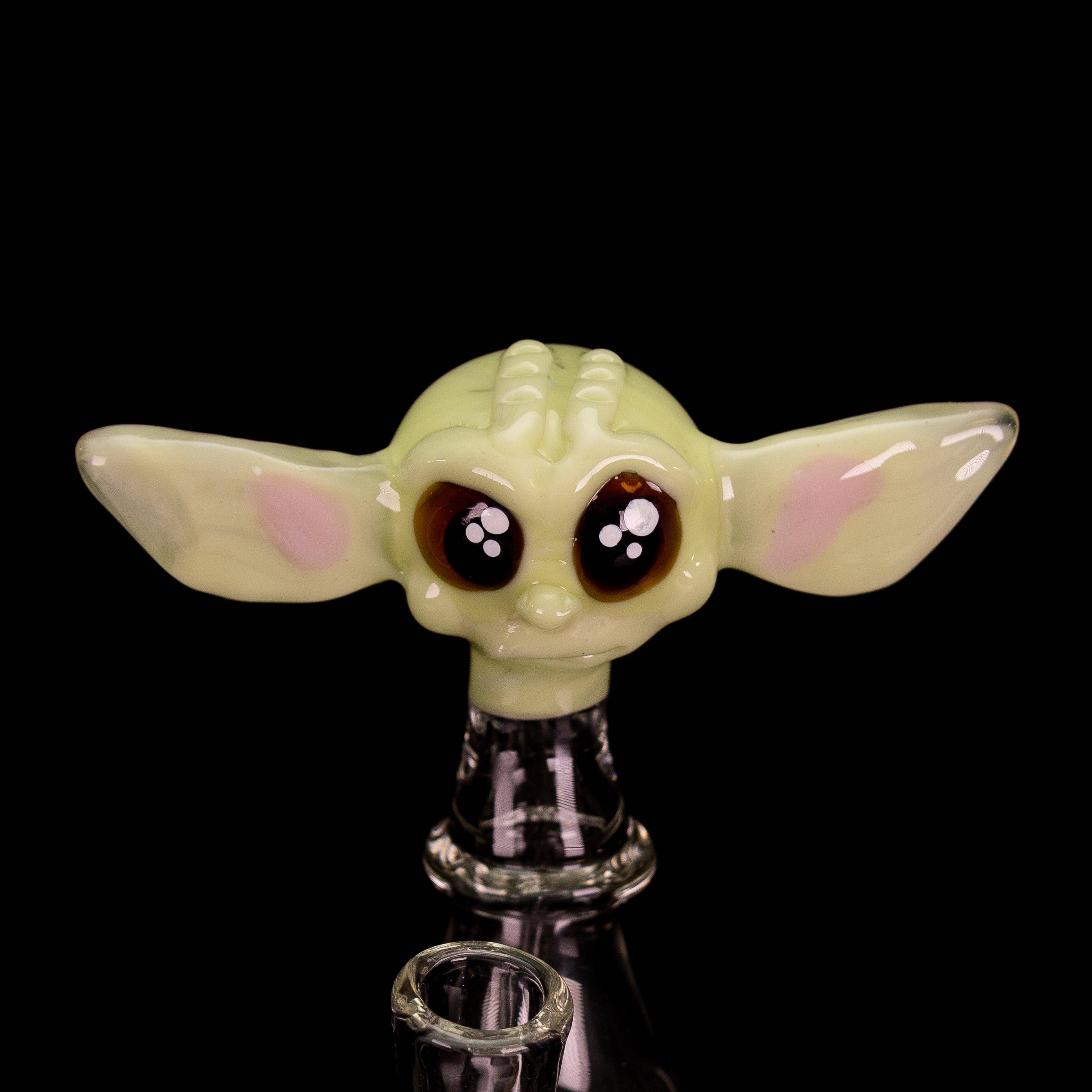 The Mandalorian Baby Yoda Head Translucent Dab Rig