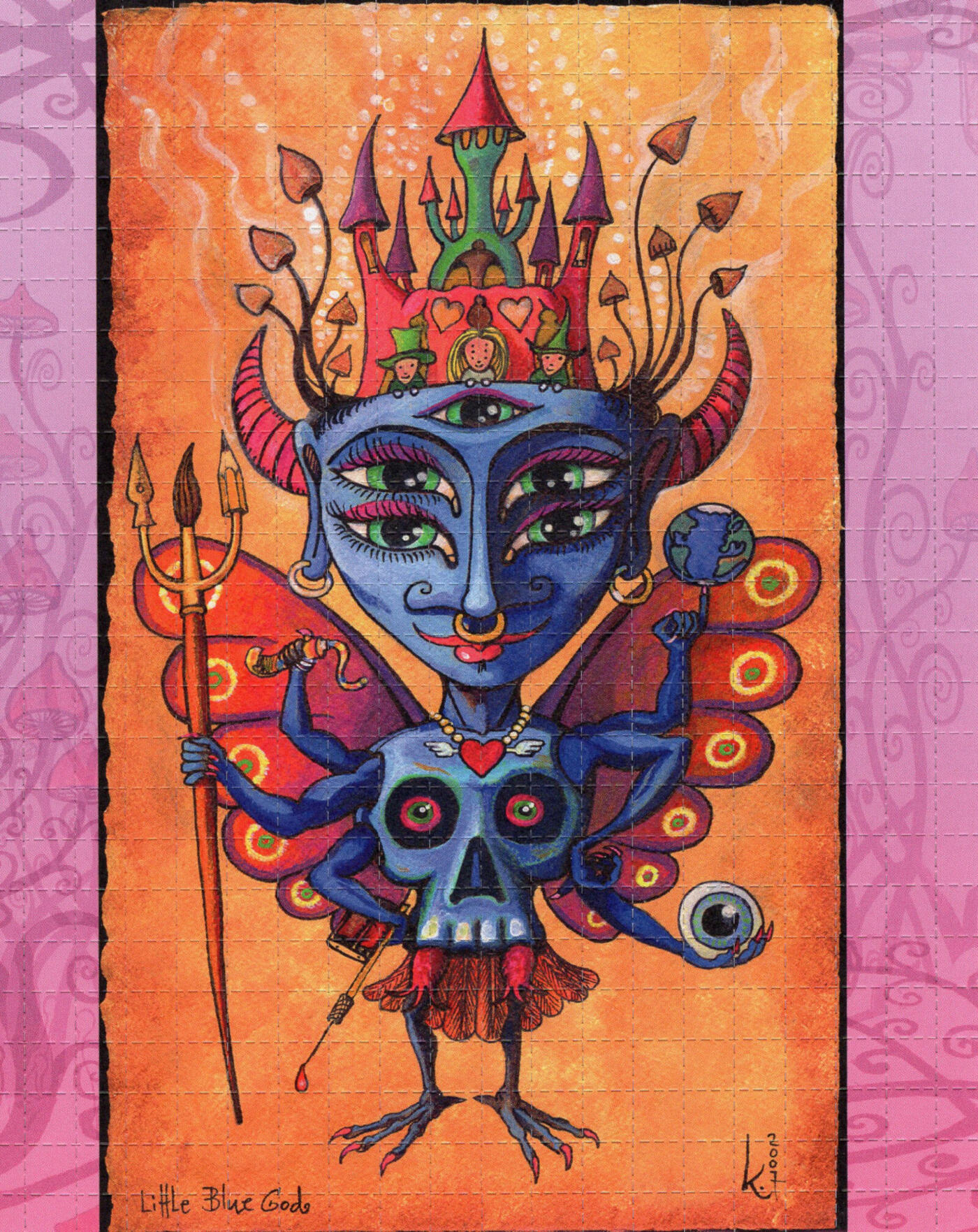 Little Blue God | Double Sided Sheet Little Blue God | Double Sided Sheet