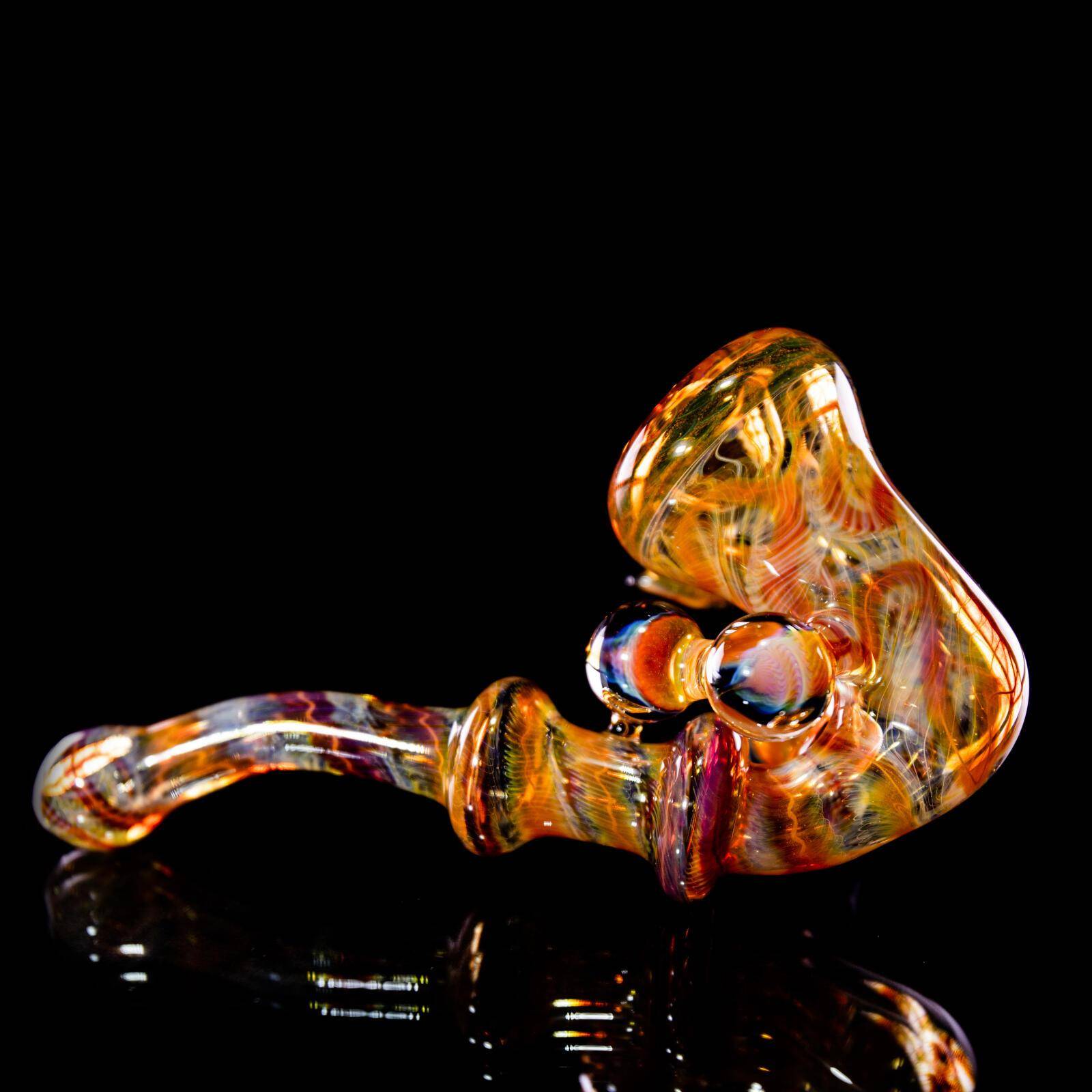 Striped & Fumed Sherlock Pipe #2 Striped & Fumed Sherlock Pipe #2