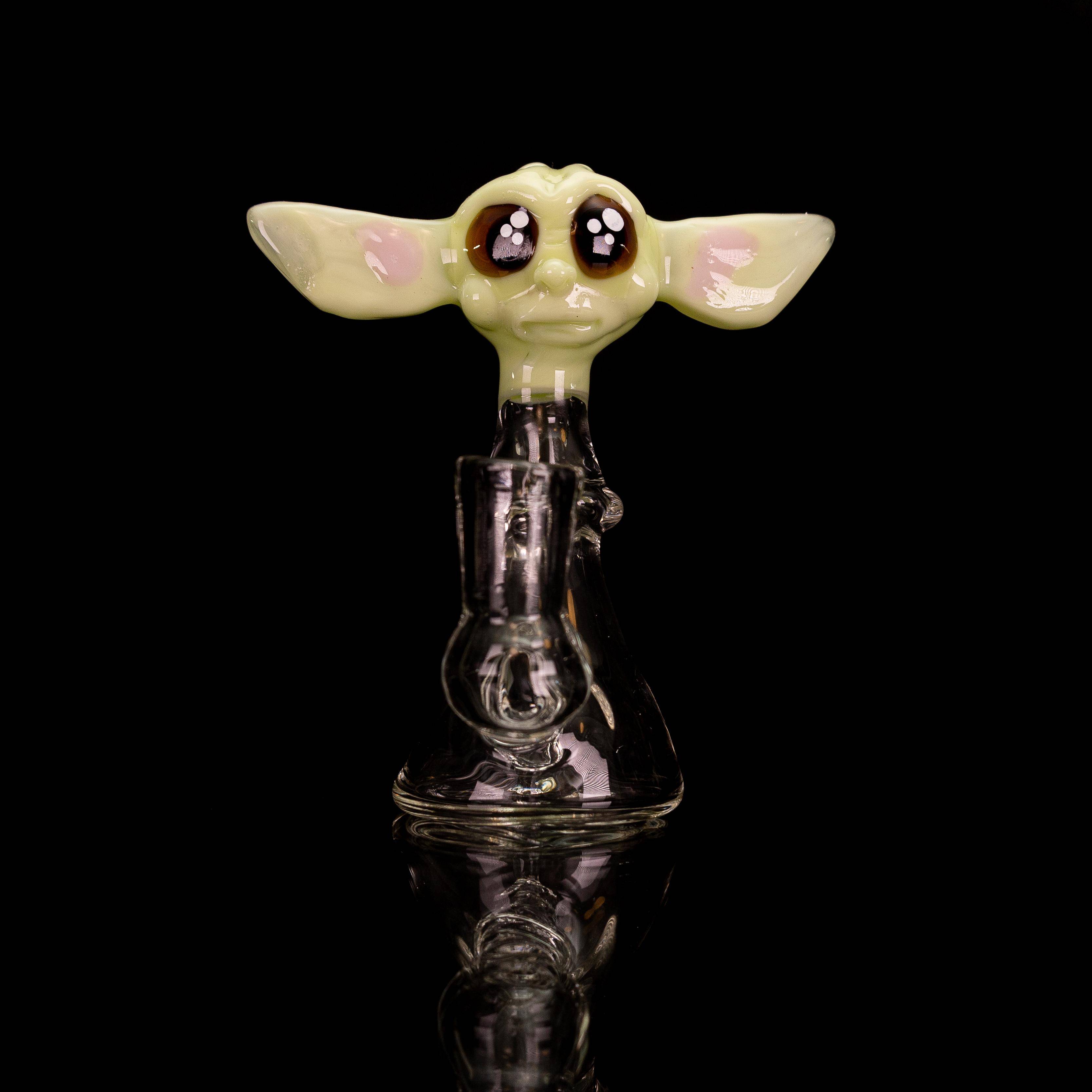 The Mandalorian Baby Yoda Head Translucent Dab Rig