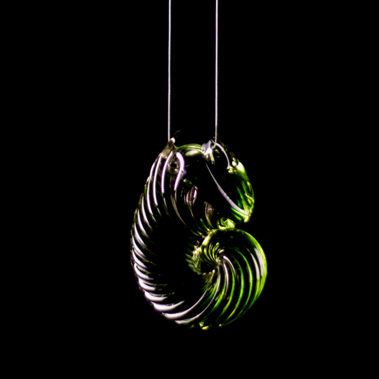 Green Ammonite Pendant