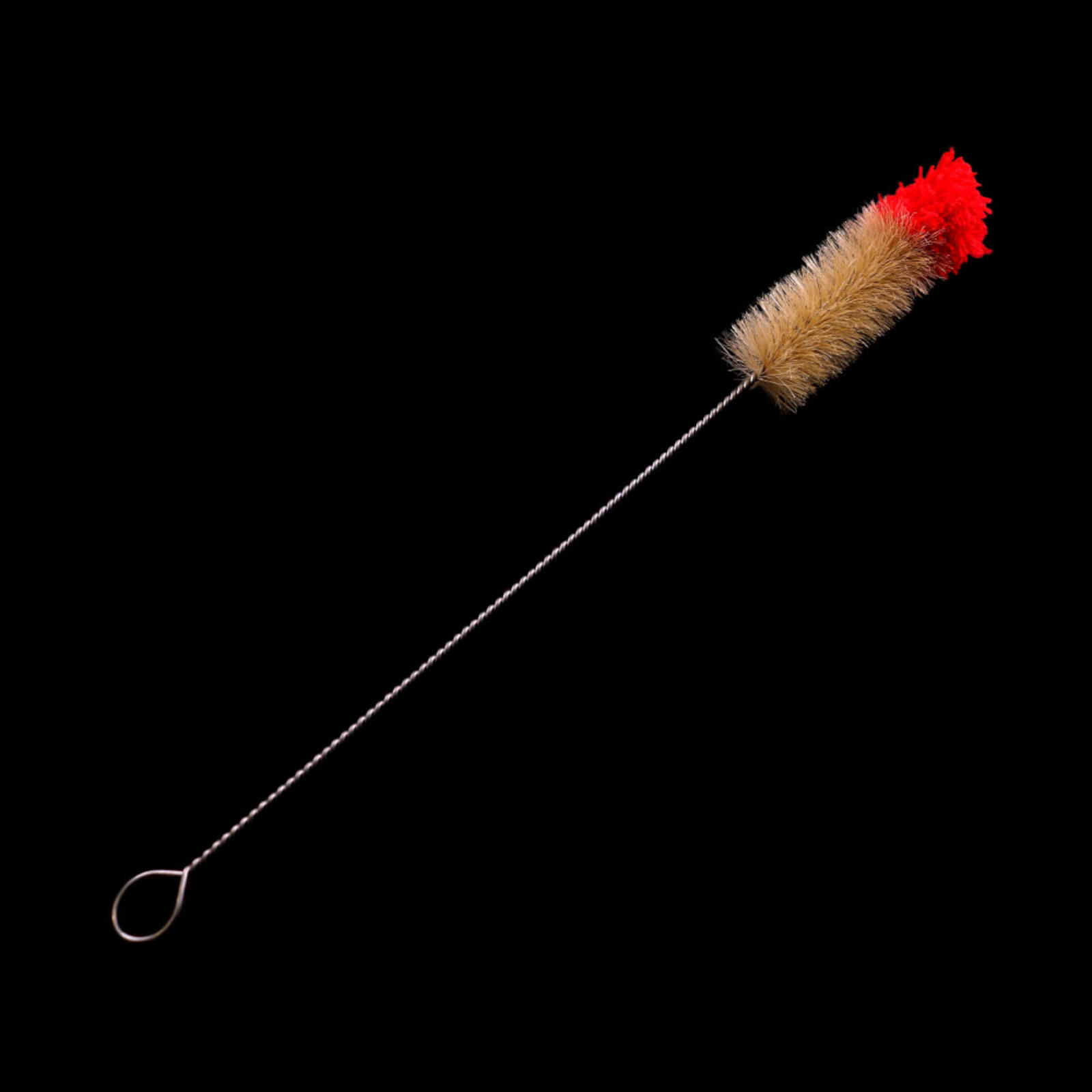 Natural Hair Cleaning Brush with Wool Head (Red)