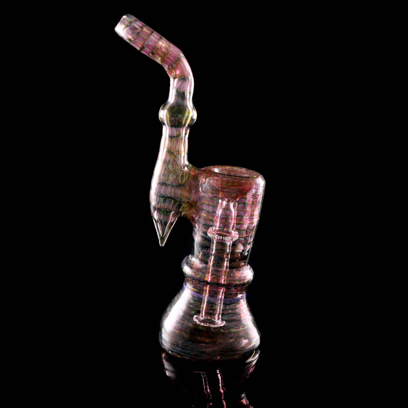 Woodchuck | Gold and Violett Fumed Bubbler