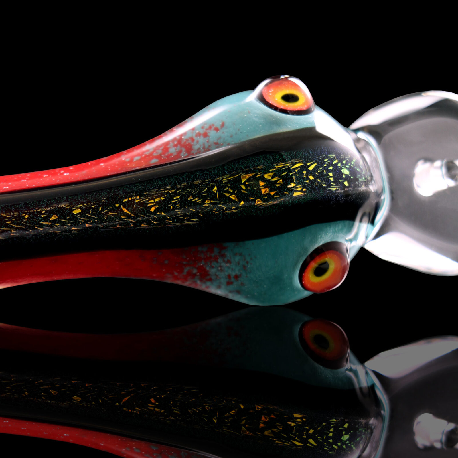 Fishing Lure Pipe - Red & Blue