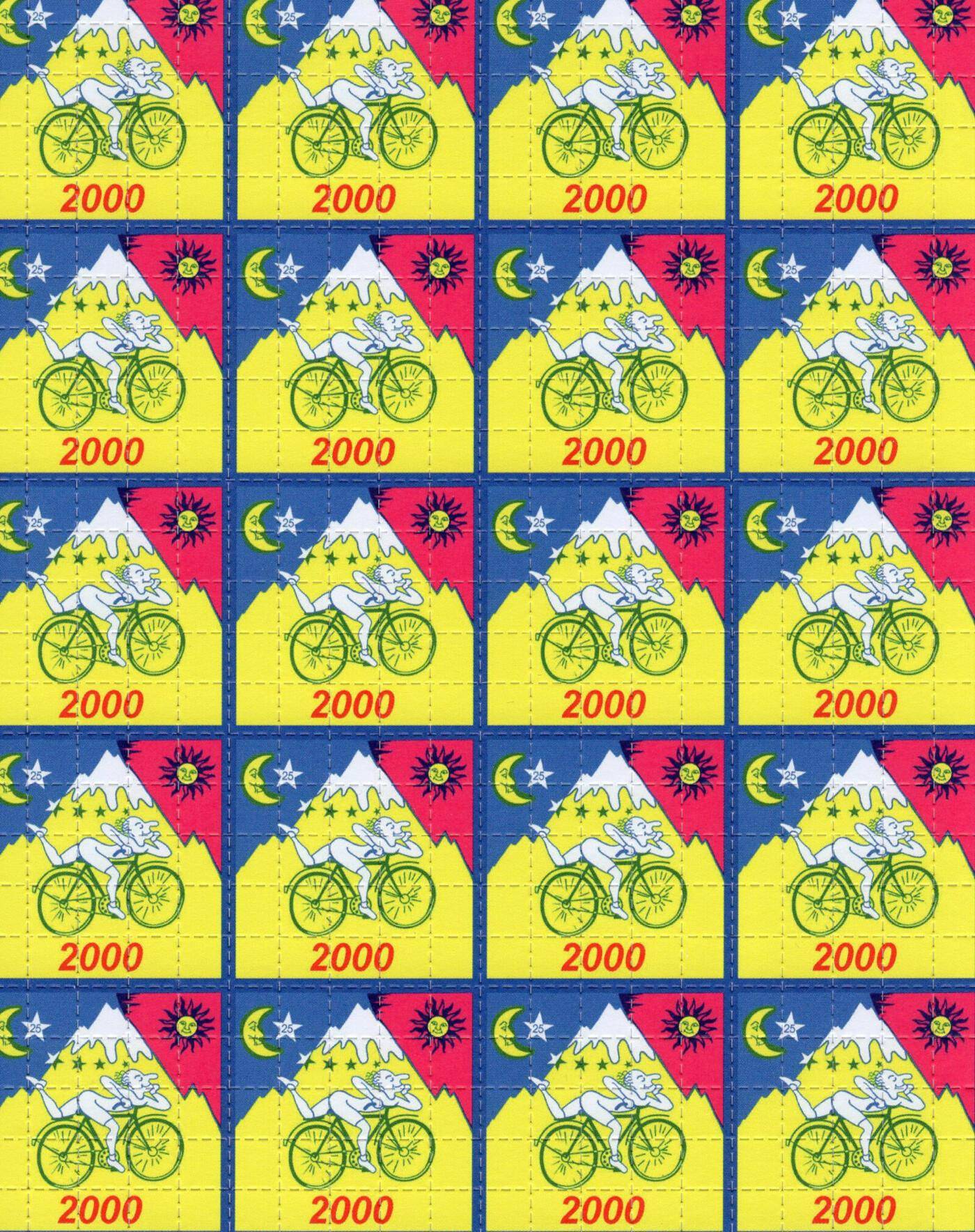 Albert Hofmann | 2000 Bike Ride Blue | 20 Panel