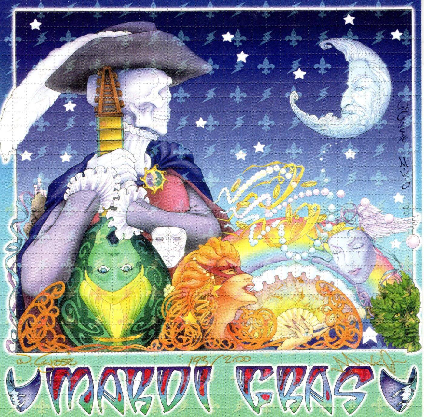 Grateful Dead Themed Mardi Gras | Limited, Signed and Numbered Edition by Mikio & William Grateful Dead Themed Mardi Gras | Limited, Signed and Numbered Edition by Mikio & William