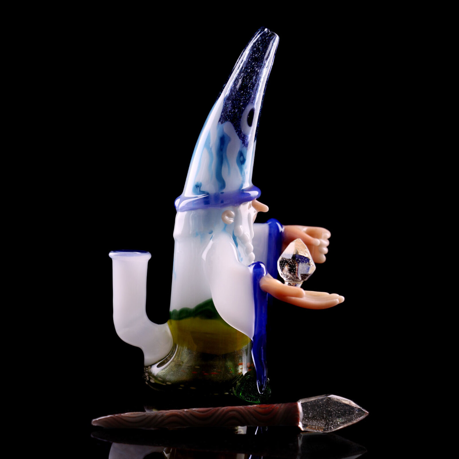 Fumed Wizard Dab Rig mit Kristall Dabber