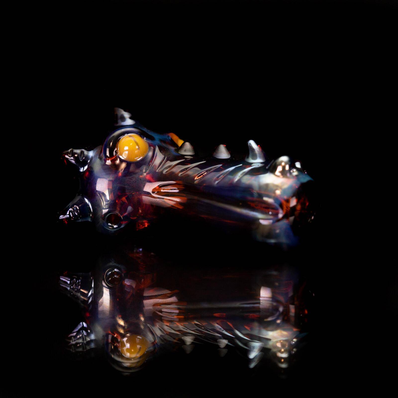 Fumed Pink Dragon Pipe Fumed Pink Dragon Pipe