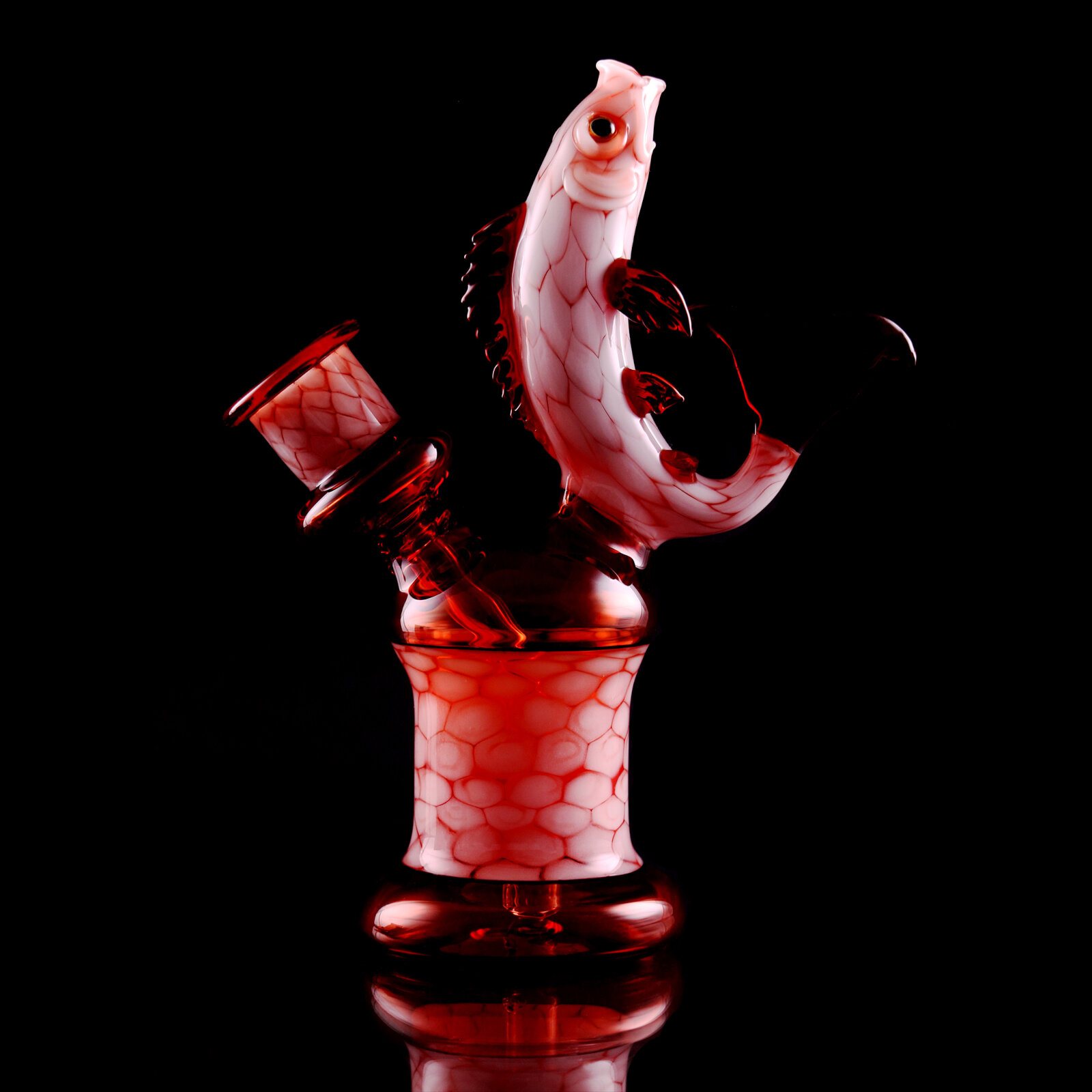 Koi Rig Set Red with Carb Cap and Pendant