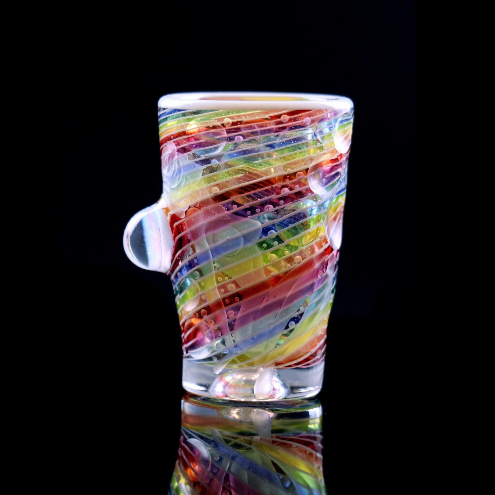 Rainbow Shot Glass | Hand Engraved