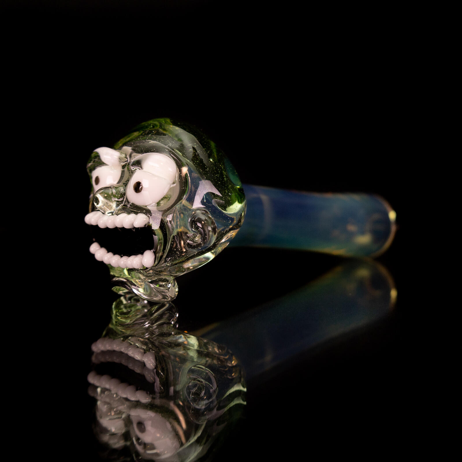 Rick & Morty | Clear & Green Morty Spoon Pipe