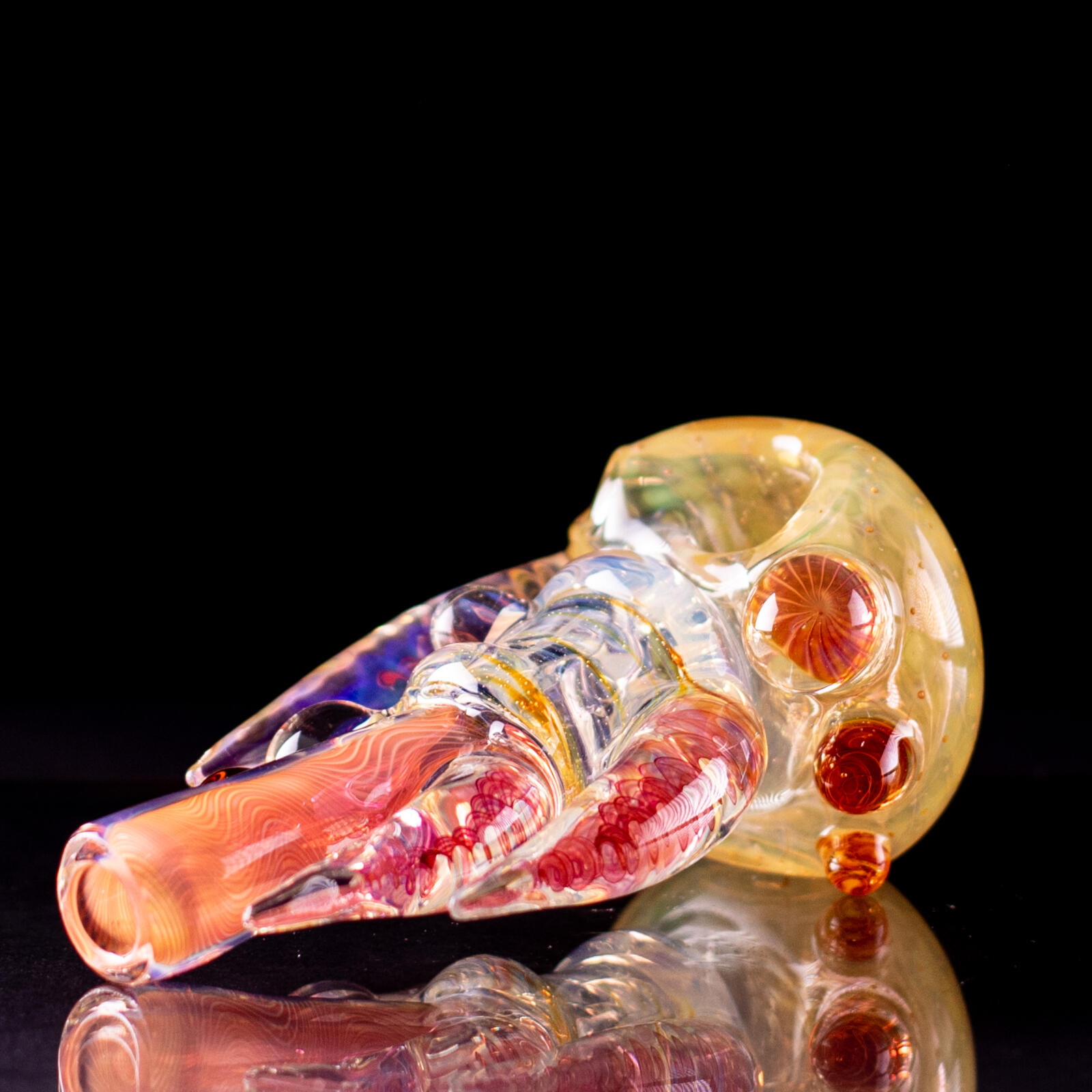 Gold Fumed Triple Spike Pipe