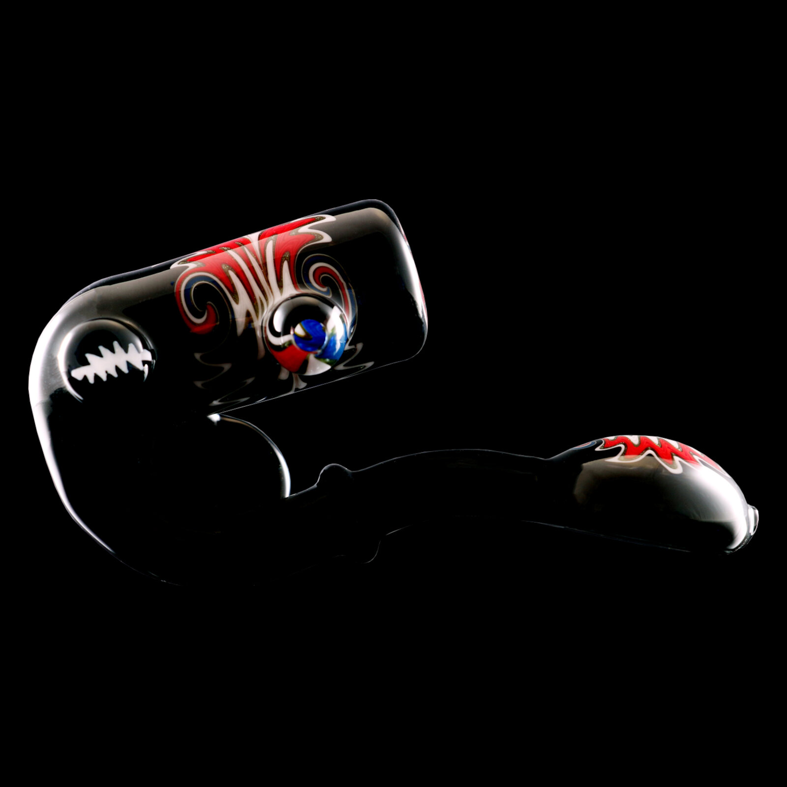 Wigwag Dichroic Sherlock Pipe - Grateful Dead Wigwag Dichroic Sherlock Pipe - Grateful Dead