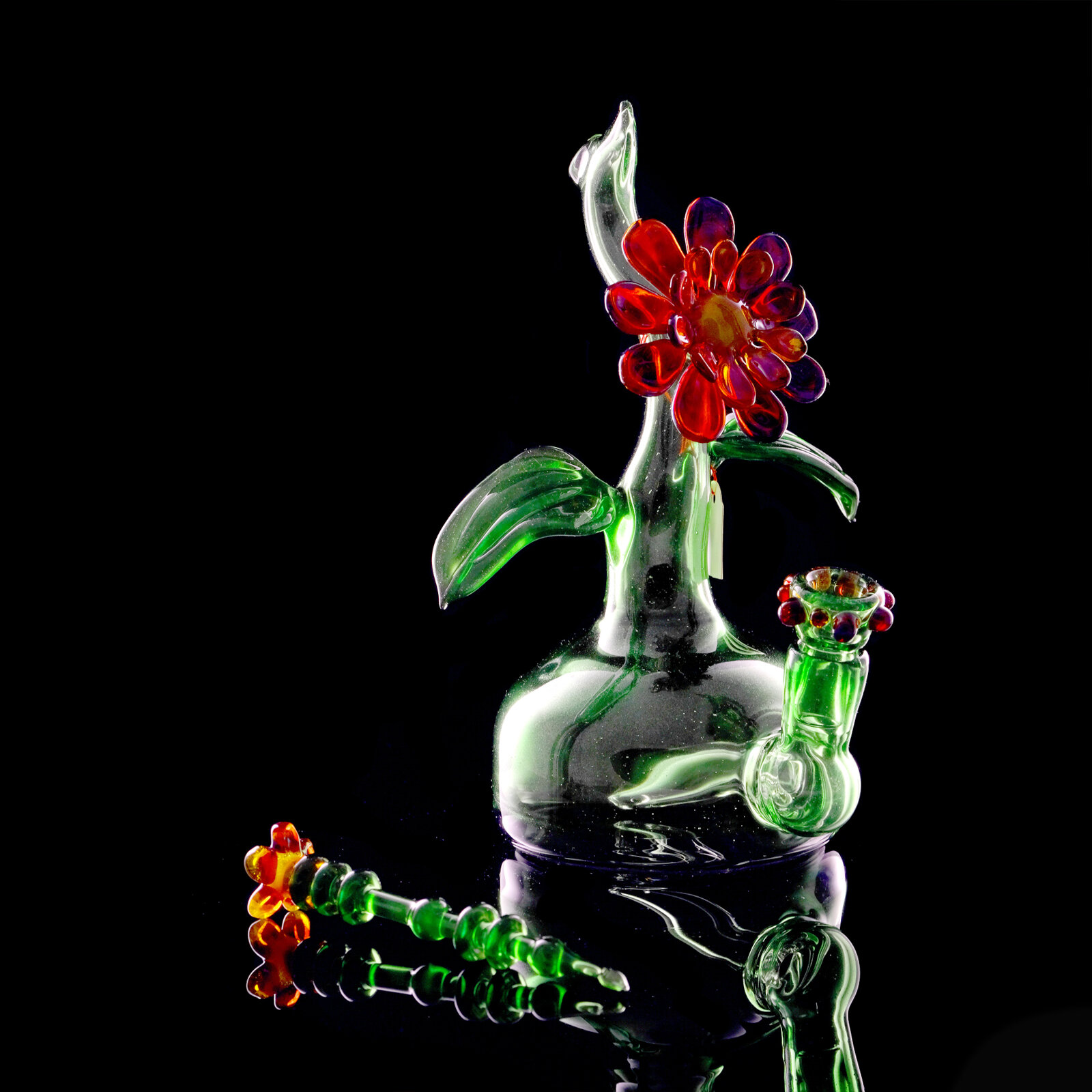 Zinnia Flower Rig mit Dabber